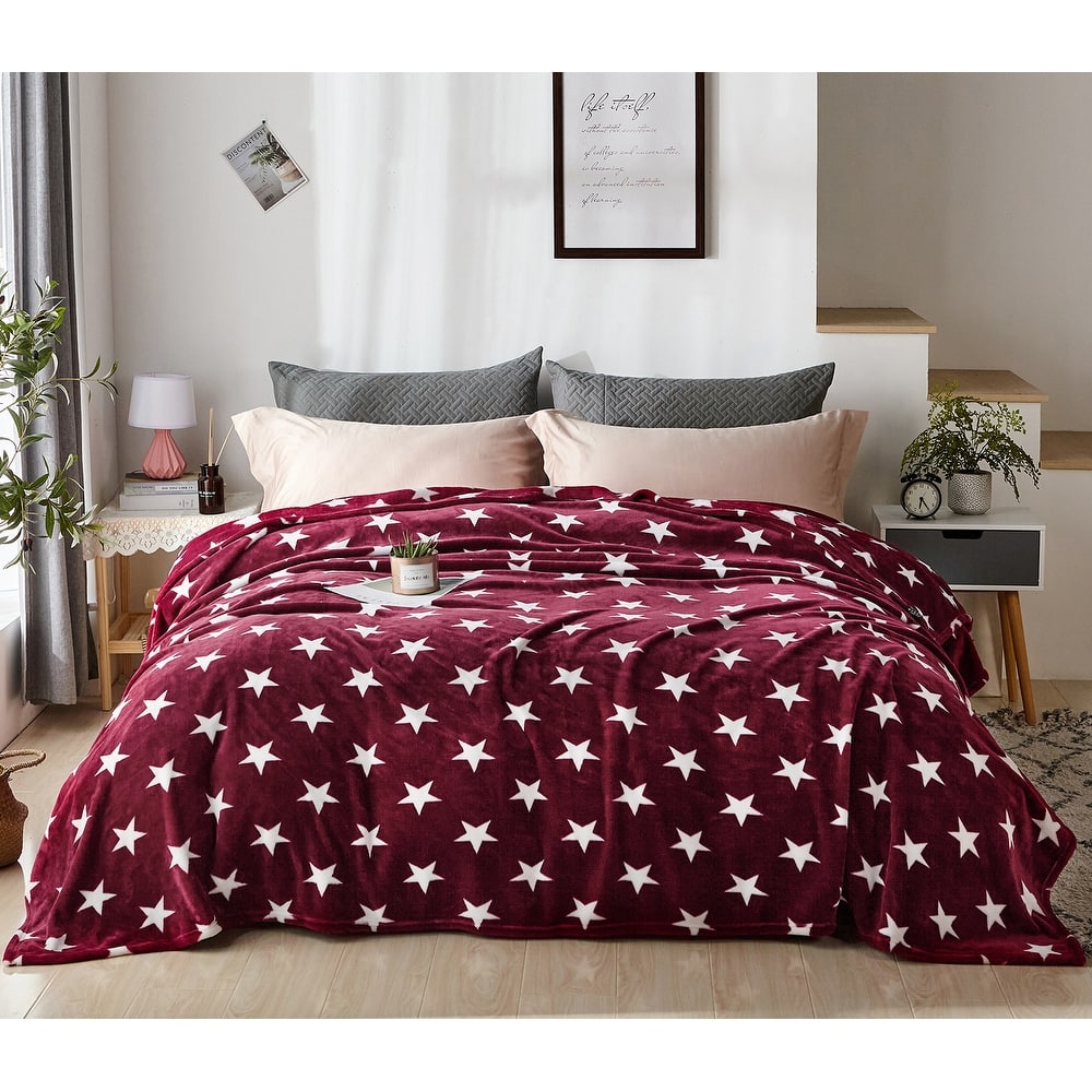 Luxuriously Velvety Plush Blanket Soft Lightweight Blanket