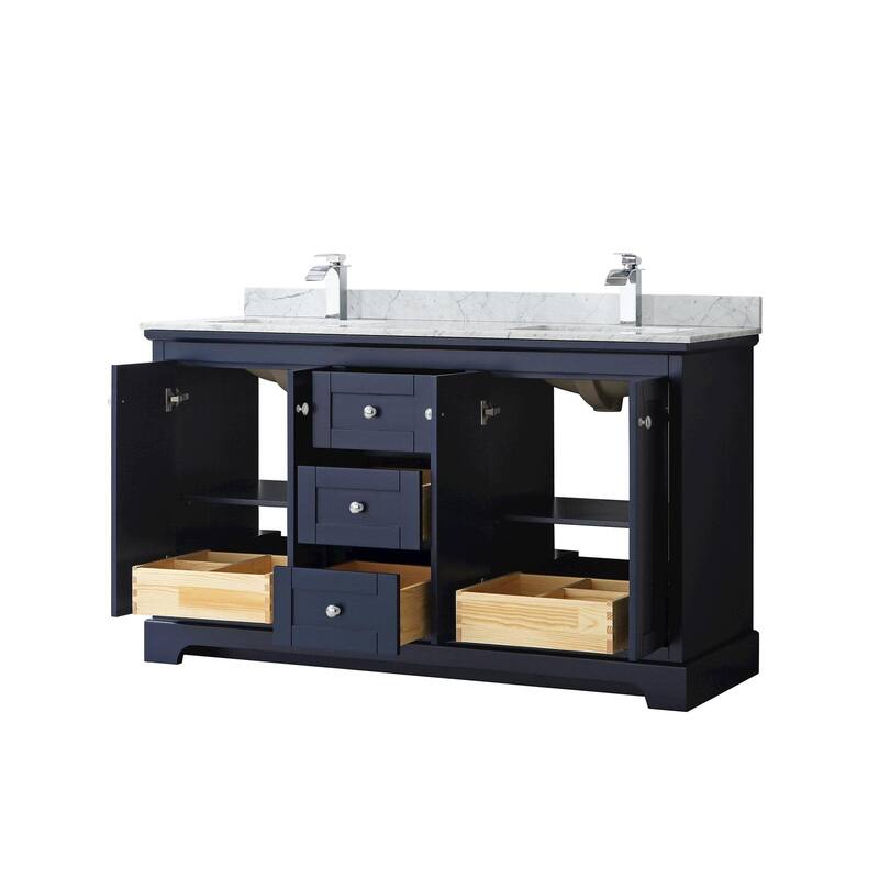 Wyndham Collection Avery 60" Free Standing Double Basin Vanity Set