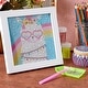 preview thumbnail 3 of 4, Bright Creations 5D Diamond Painting Kit with Frame DIY Wall Art Tool Accessories, Llama 6x6"
