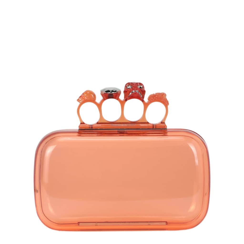 Alexander McQueen Skull Four-Ring Clutch