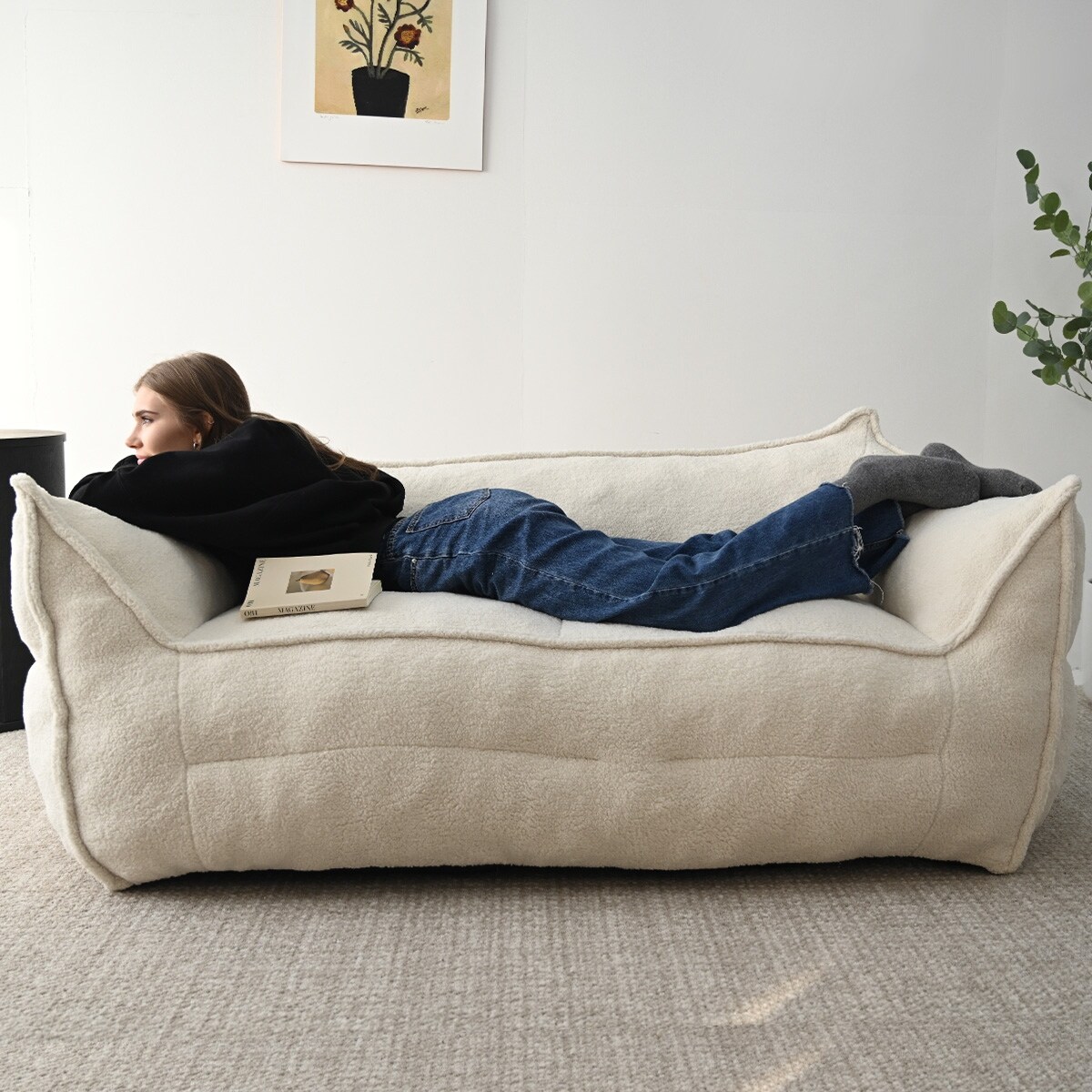 Floor Couch Soft Lazy Sofa Bean Bag Chair Sofa Loveseat On Sale Bed Bath Beyond 39780392