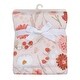 preview thumbnail 5 of 5, Bedtime Originals Flower Power Floral/Strawberry Soft/Cozy Fleece Baby Blanket