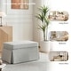 preview thumbnail 123 of 152, Rectangle Chenille Upholstered Storage Ottoman