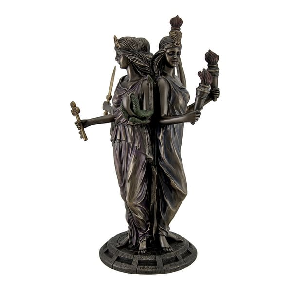Large Bronze Finish Greek Goddess Hecate Triple Goddess Statue Figurine Overstock 17846869 In gratitude, the byzantines erected a statue of her. annello