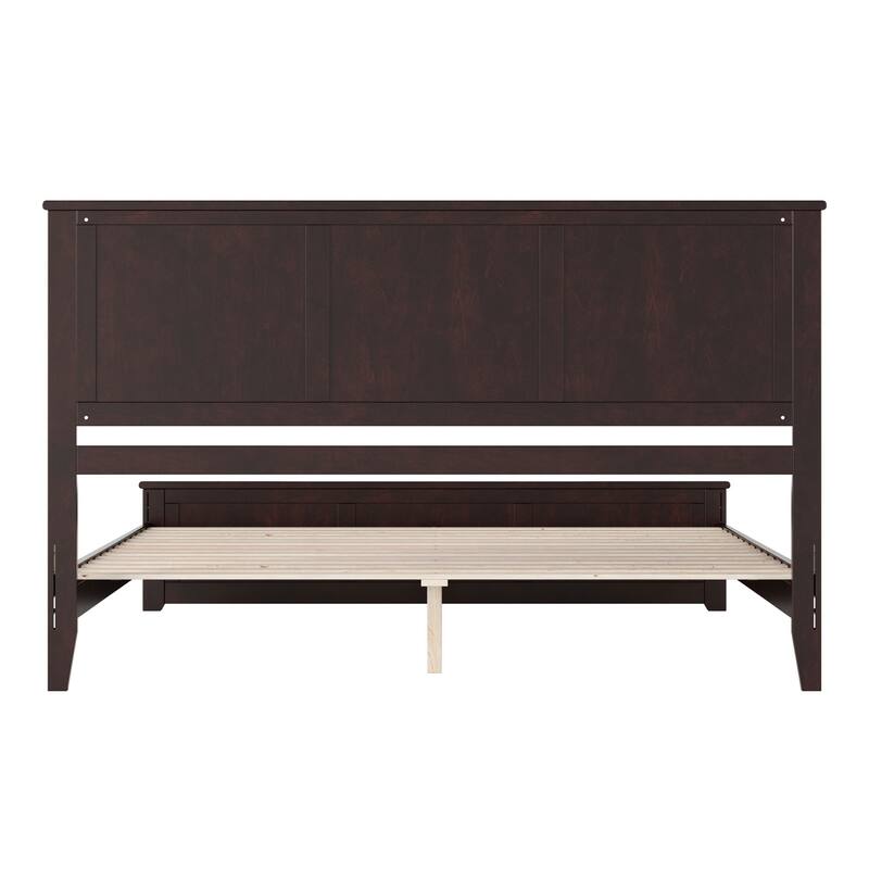 Charlotte Solid Wood Low Profile Platform Bed with Matching Footboard