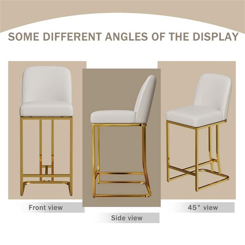 Dining Bar Chairs Set of 2,Modern Style Bar Chairs with High Stools
