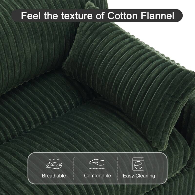 Plush Faux Fur Accent Sofa Chair