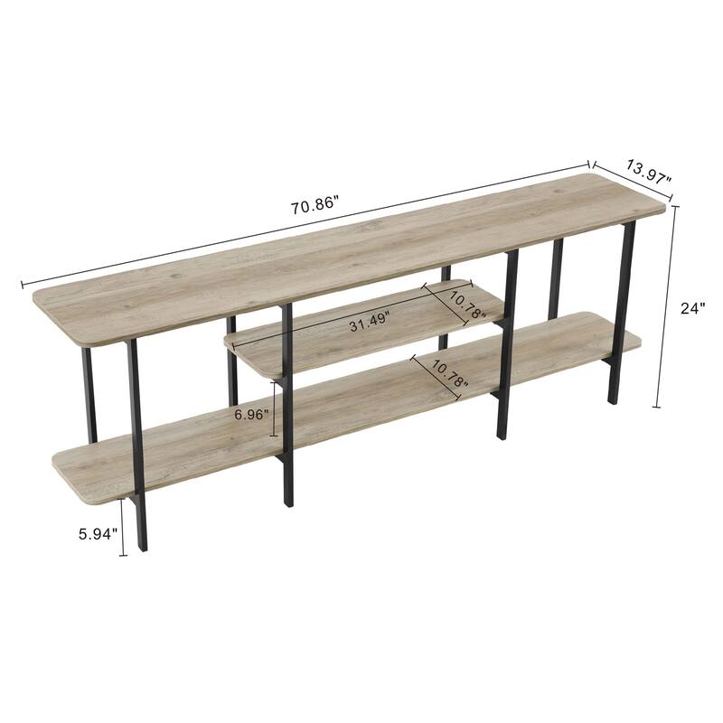 Manhattan Comfort Modern Celine 70.86 In Console Table
