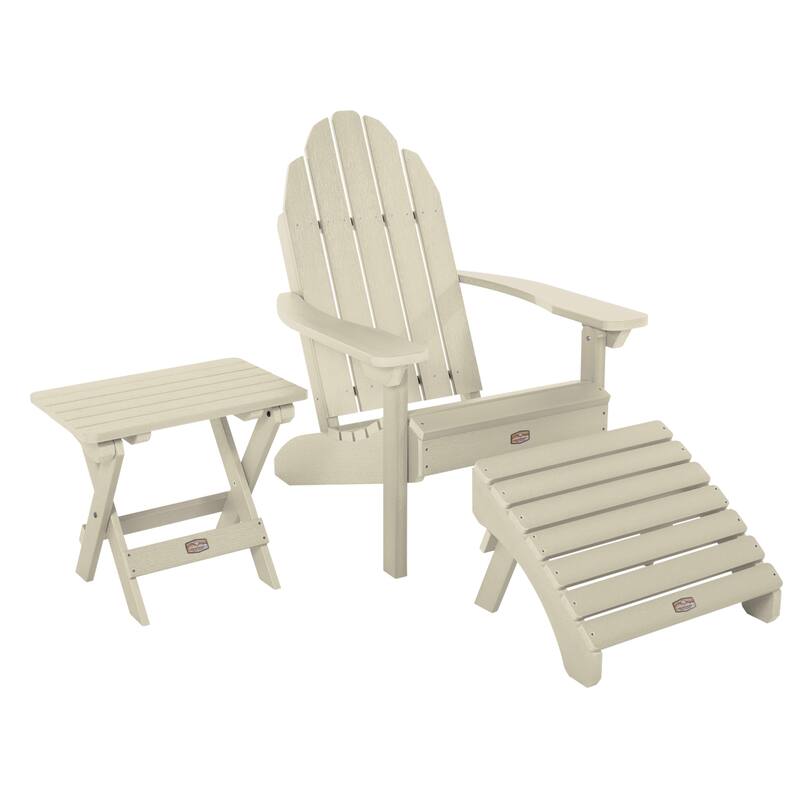 HIGHWOOD 3-Piece Adirondack Seating Set - Whitewash
