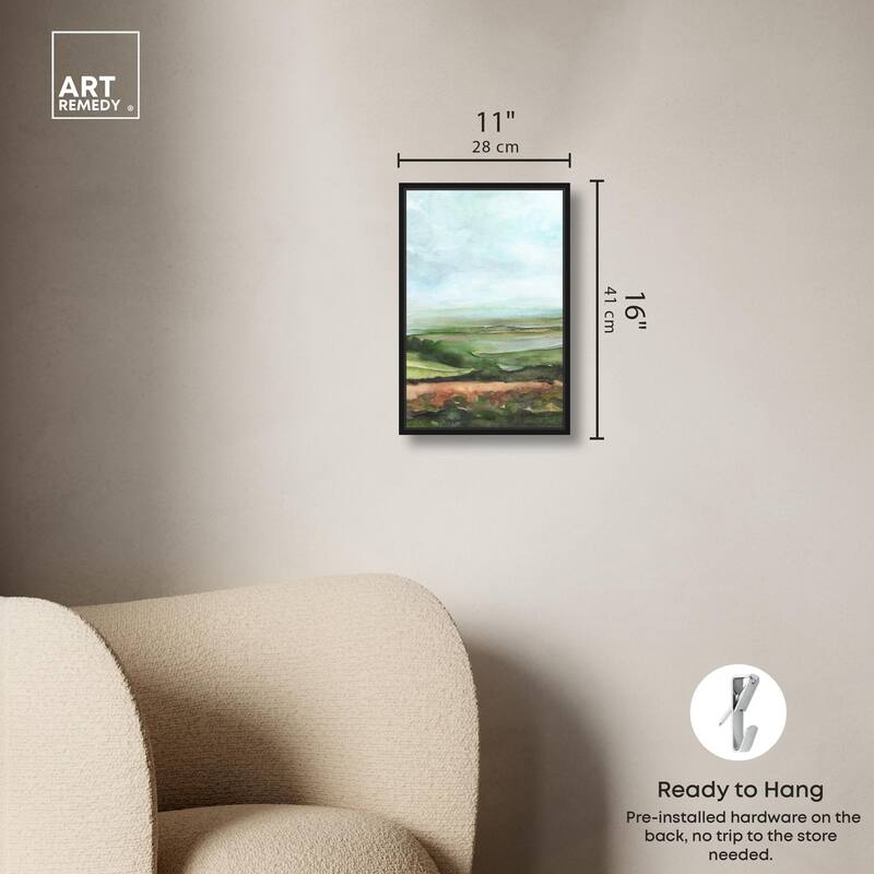 Watercolor Horizon Canvas by Art Remedy