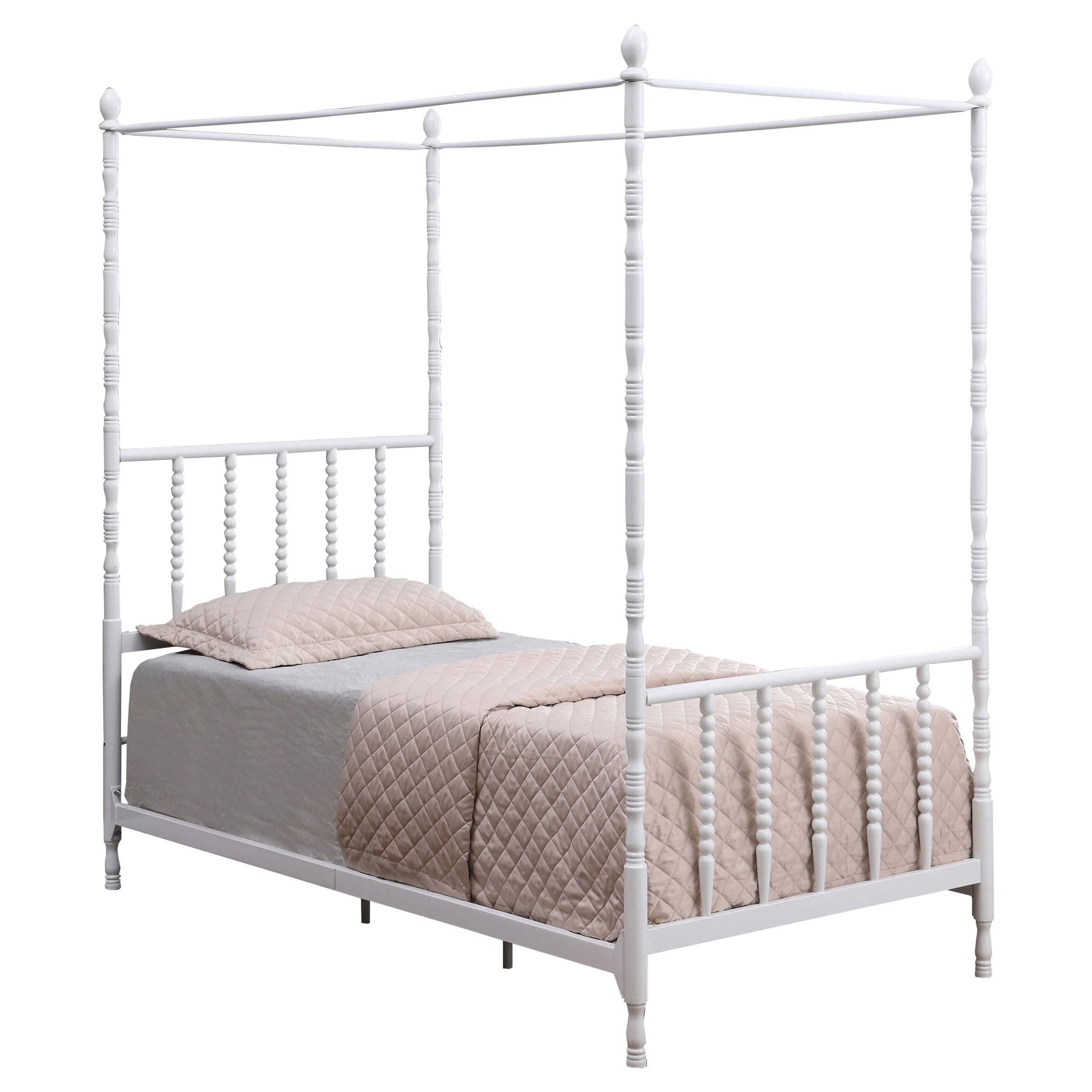 Girls twin sale canopy bed