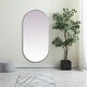 preview thumbnail 6 of 9, Elegant Lighting MR2A3060 Asha 30" W x 60" H Oval Framed Bathroom