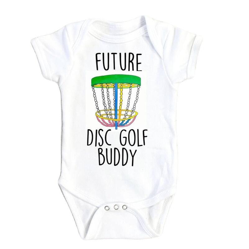Disc Golf Future - Baby Boy Girl Clothes Infant Bodysuit Funny Cute Newborn - White - Newborn