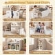 preview thumbnail 8 of 18, Costway 3 PCS Kids Table and Chair Set, Space-saving Toddler Table and