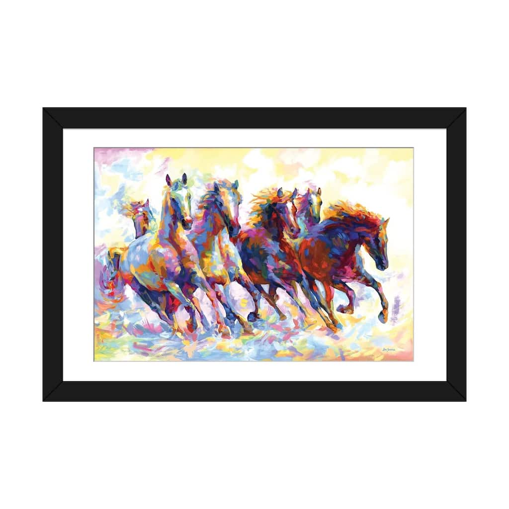 iCanvas "Wild Horses Running" by Leon Devenice