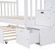 preview thumbnail 6 of 38, Twin/Full Bunk Bed with Trundle, Drawers & Safe Staircase - Space-Saving Design