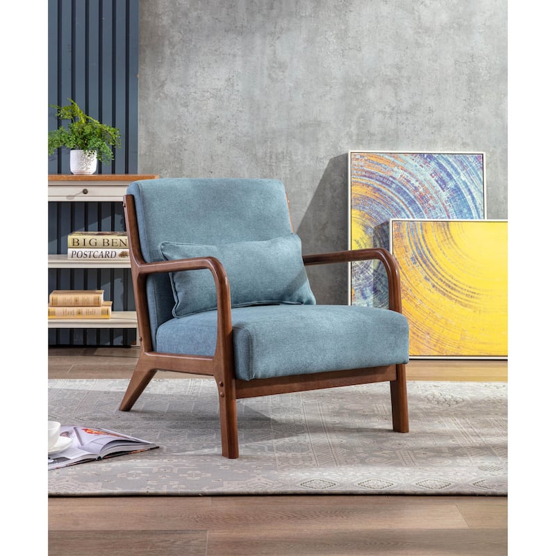 Porthos Home Ibby Accent Chair, Fabric Upholstery, Rubberwood Frame