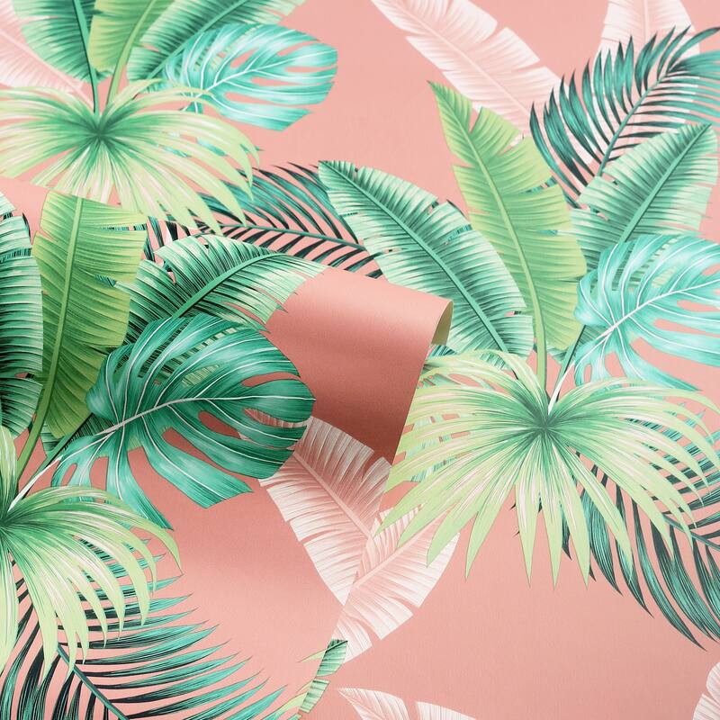 Arthouse Miami Navy Palms Wallpaper