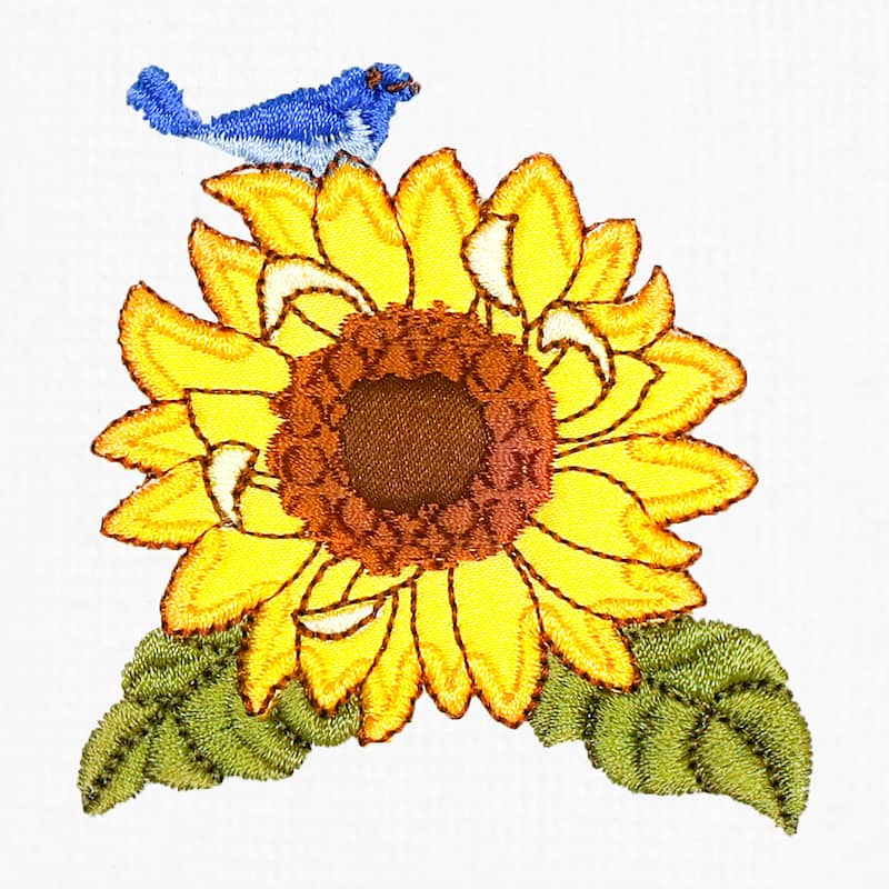 Authentic Hotel and Spa 100% Turkish Cotton Girasol 2PC Embellished Fingertip Towel Set