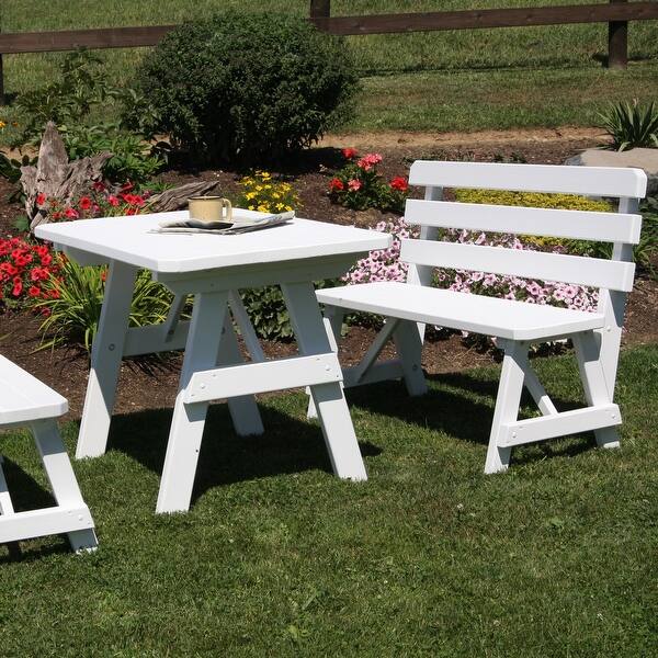 Pine 4' Picnic Table with 2 Backed Benches Bed Bath & Beyond 32695646