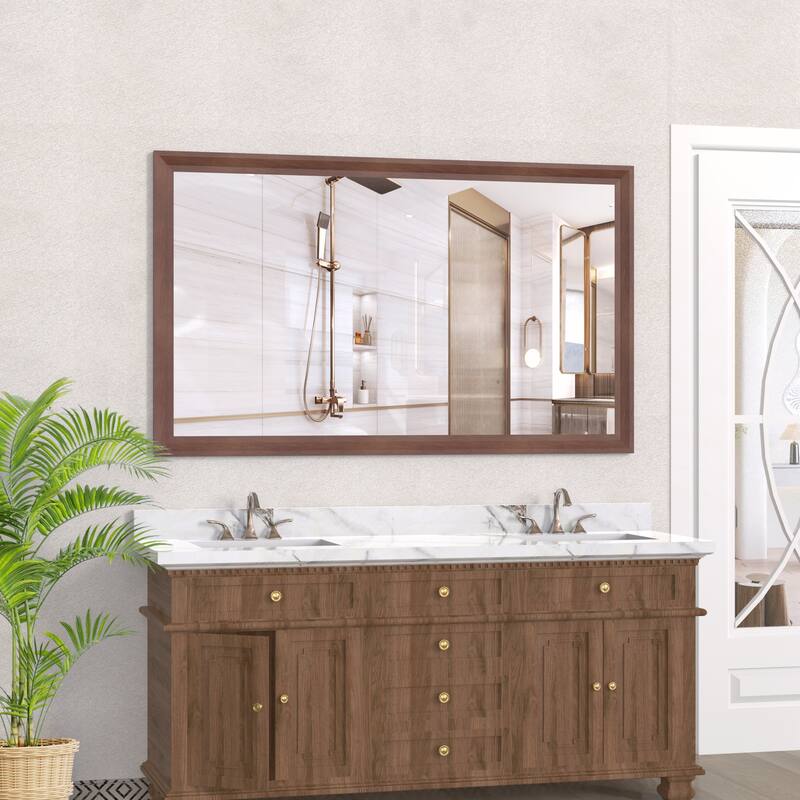 Oversized Modern Rectangle Bathroom Mirror