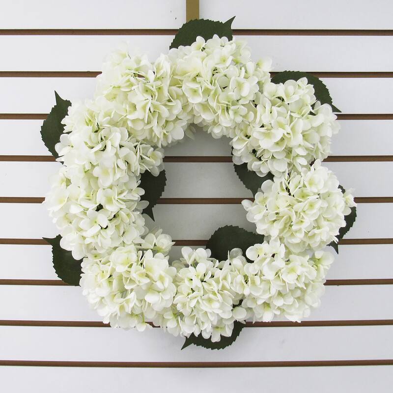 Artificial Hydrangea Flower Wreath 20in