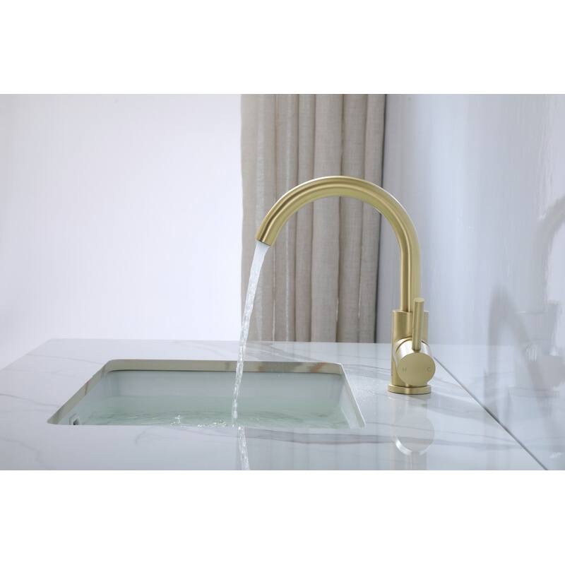 Indigo Home Single Hole Single Handle Bathroom Faucet