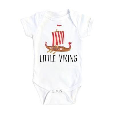 Little Viking - Baby Boy Girl Clothes Infant Bodysuit Funny Cute Newborn