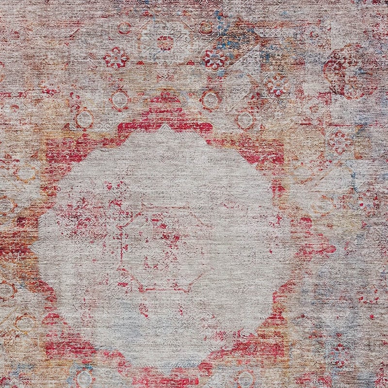 HomeRoots Oriental Traditional Rectangle Outdoor Rug