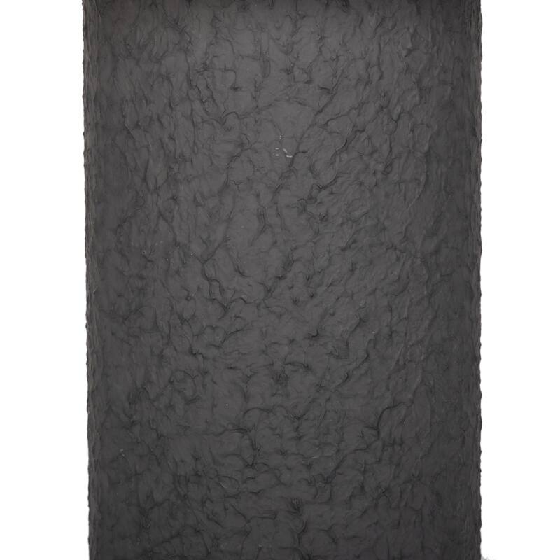 Solomon Table Lamp-Matte Black Plaster