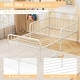 preview thumbnail 19 of 25, Twin Size Bed Frame with Headboard and Safety Side Guardrails-Black