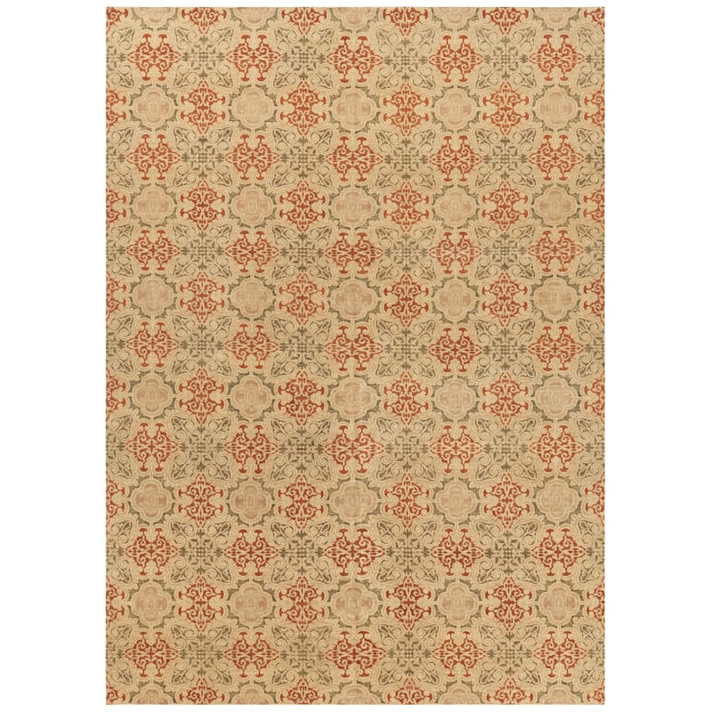 SAFAVIEH Couture Hand-knotted Asian Mefodija Fusion Traditional Wool Rug - 9' x 12' - Olive/Multi