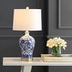 preview thumbnail 4 of 11, Allen 25.75" Ceramic/Metal LED Table Lamp, Blue/White (Set of 2) by JONATHAN Y