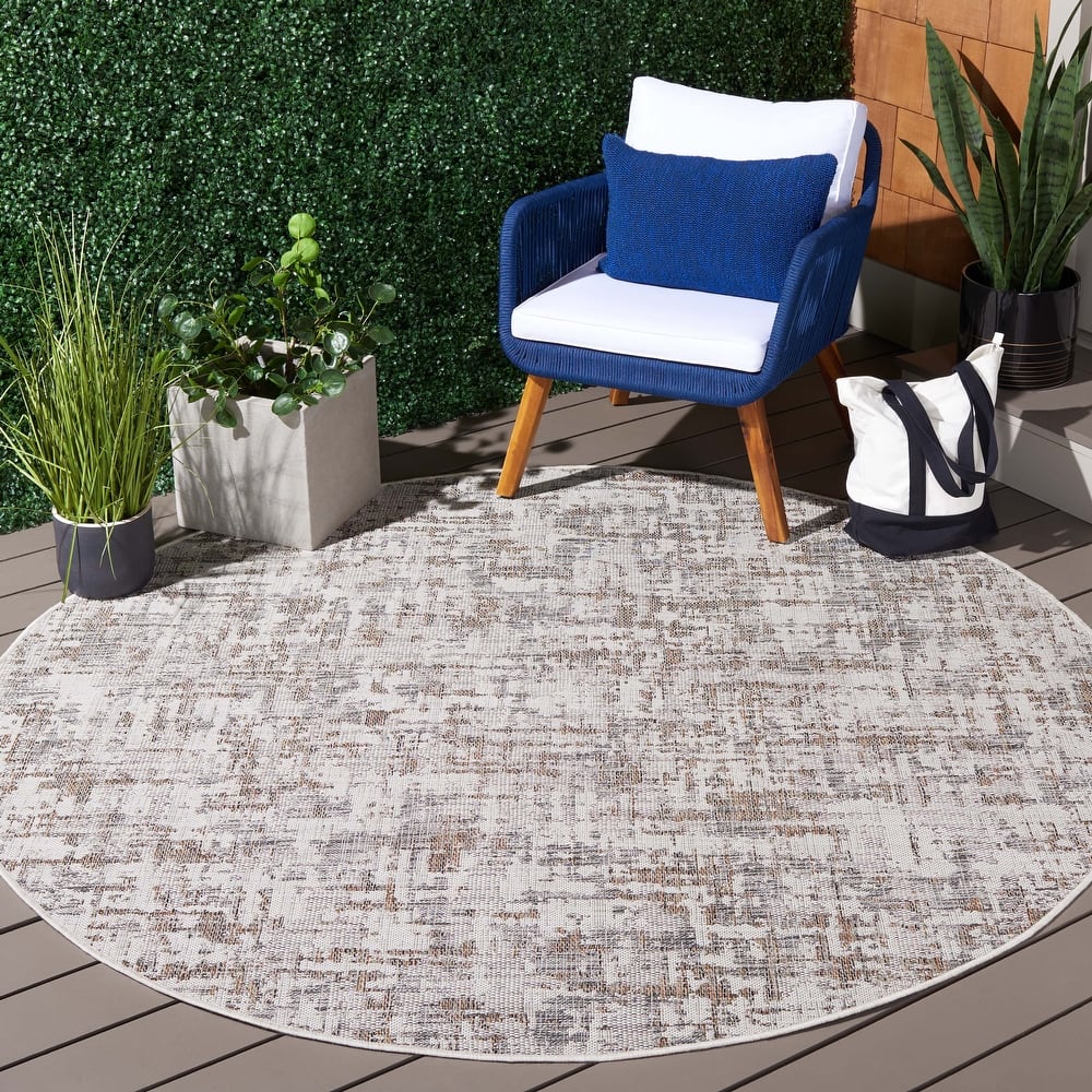 SAFAVIEH Courtyard Theo Casual Waterproof Patio Backyard Rug