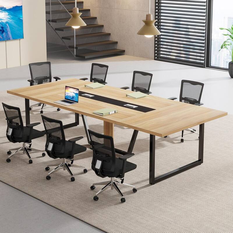 8FT Conference Table, Large Meeting Table for 10 People