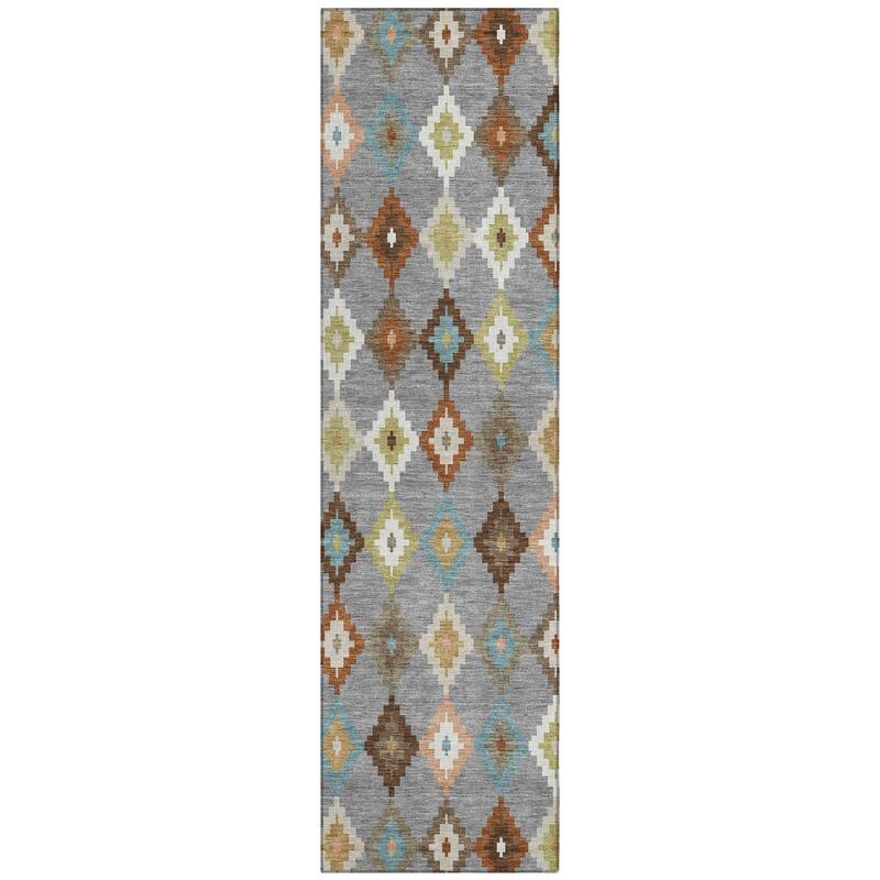 Machine Washable Indoor/ Outdoor Global Ahmet Chantille Rug