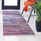 preview thumbnail 11 of 49, SAFAVIEH Handmade Rag Rug Ljubika Casual Stripe Cotton Rug with Fringe