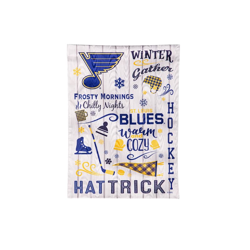 St. Louis Blues, Moire Flag, Garden, Fall Seasonal