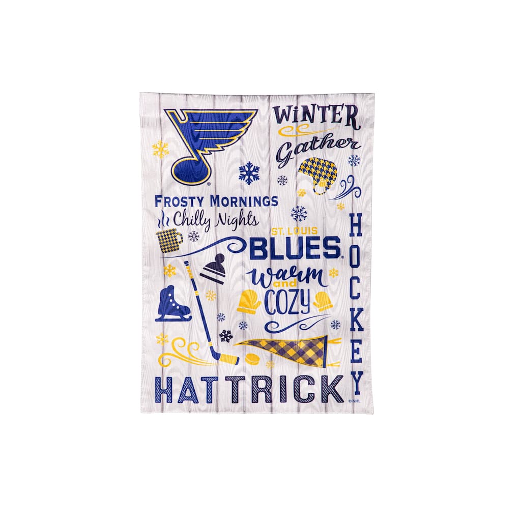 St. Louis Blues, Moire Flag, Garden, Fall Seasonal