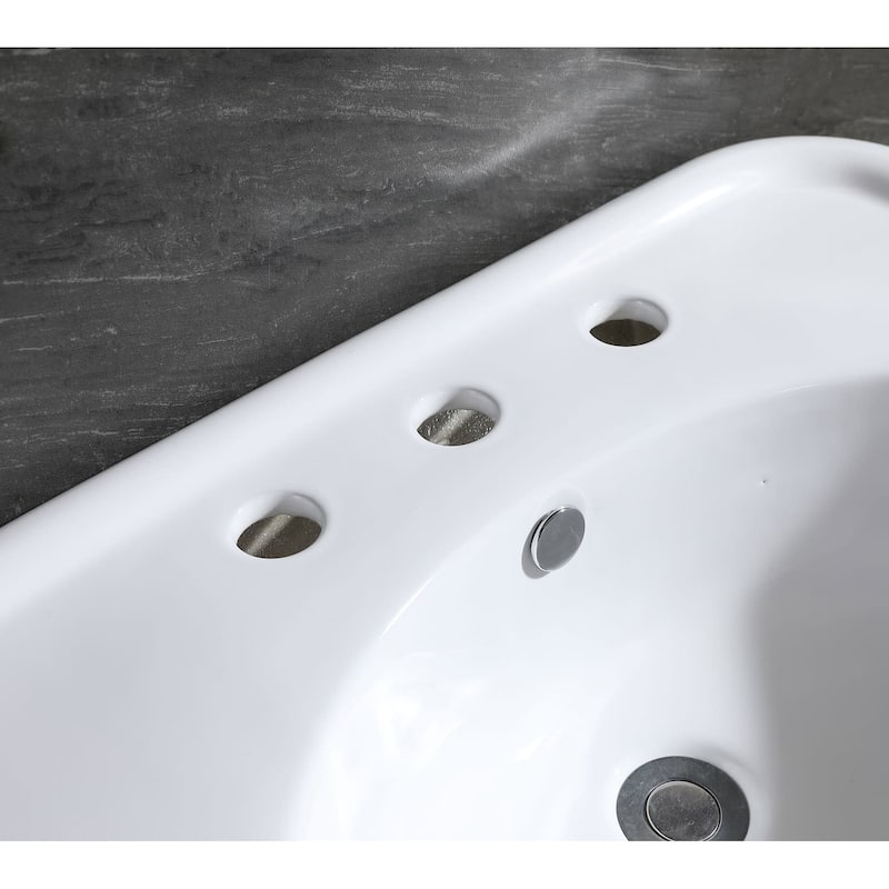 Kingston Brass Robert 25-9/16" Rectangular Porcelain Console Bathroom