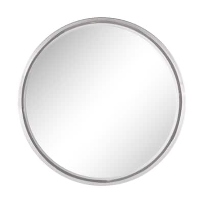 Metal Room Wall Mirror - Silver - Roche River Decor
