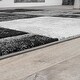 preview thumbnail 8 of 18, Modern Designer Area Rug Checkered with Contour Cut