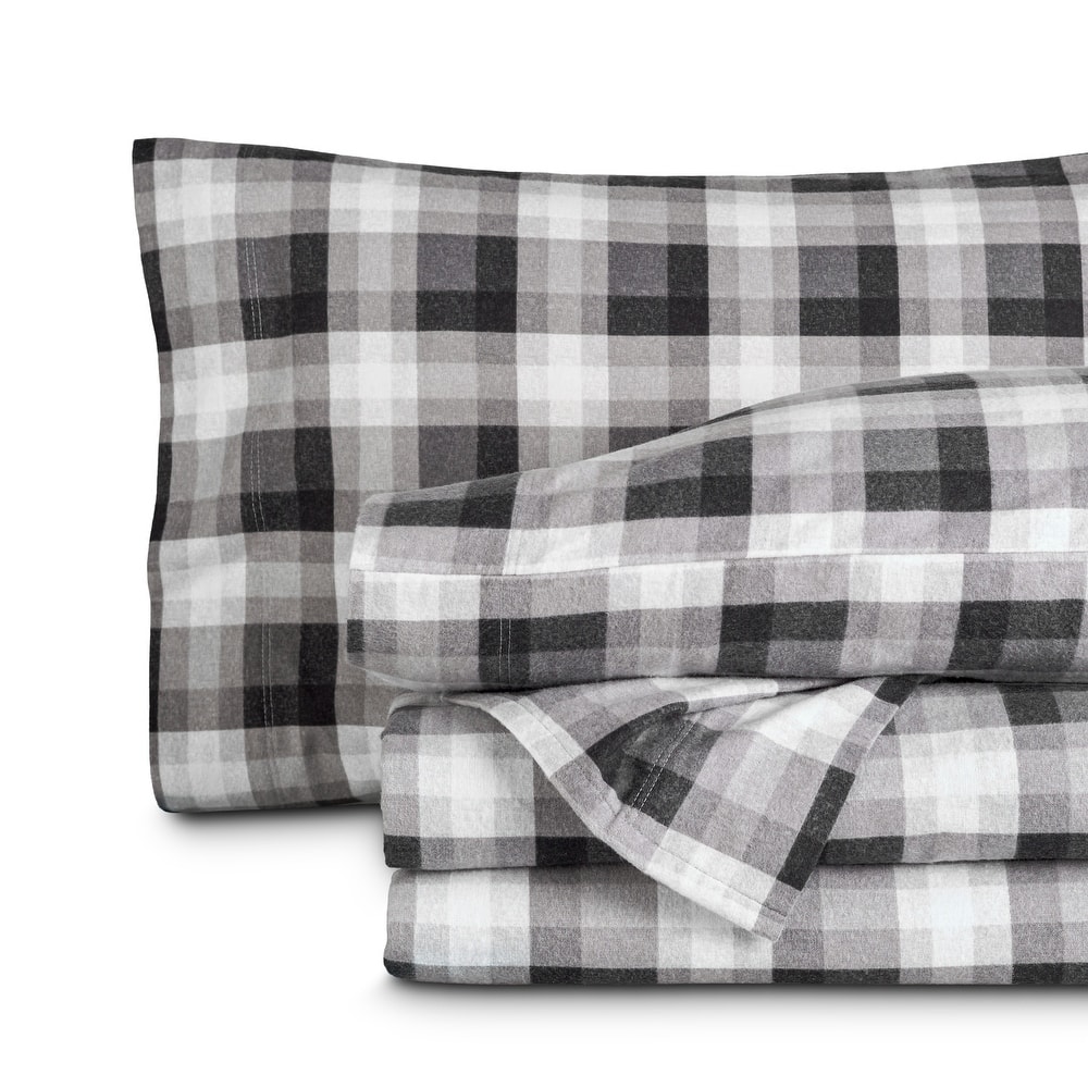 Bare Home Cotton Flannel Sheet Set - Velvety Soft Heavyweight