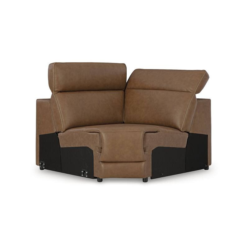 Signature Design by Ashley Rally-Up Brown 6-Piece Power Reclining Sectional with Console - 155" W x 142" D x 34" H