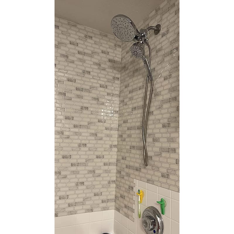 Art3d 10pcs Vinyl Peel and Stick Backsplash Tile for Kitchen,12"×12"