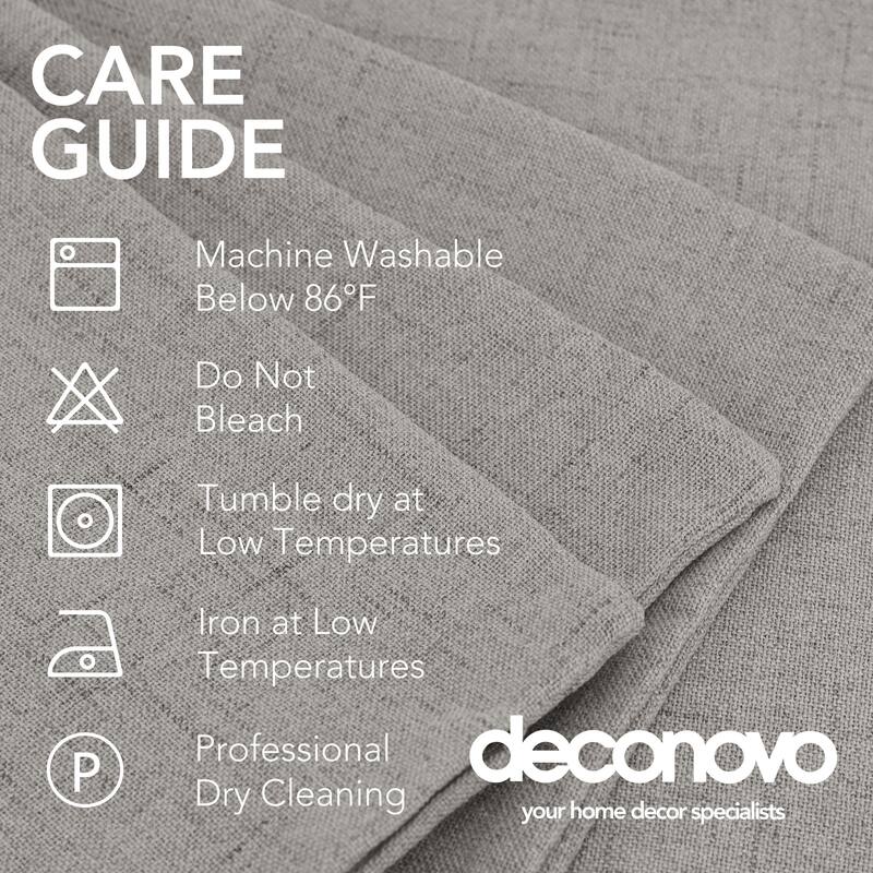 Deconovo Faux Linen Throw Pillow Covers 4 PCS(Cover Only)