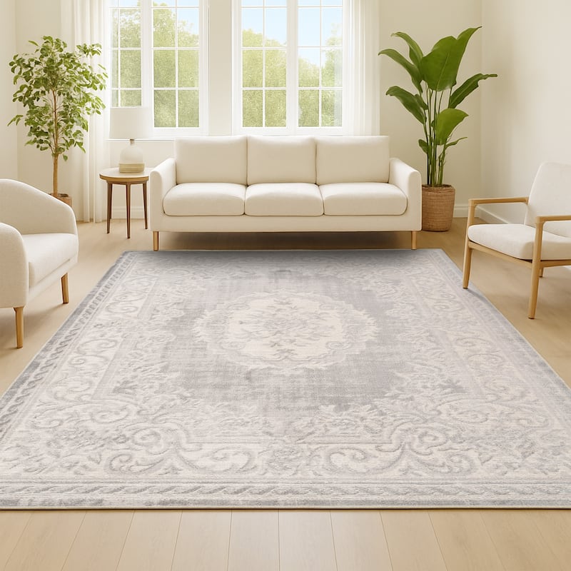 JONATHAN Y Amir Cottage Medallion Area Rug