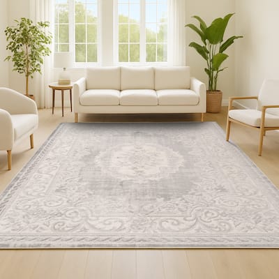 JONATHAN Y Amir Cottage Medallion Area Rug