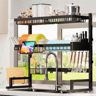 Snap-On 2-Tier Over Sink Dish Drying Rack