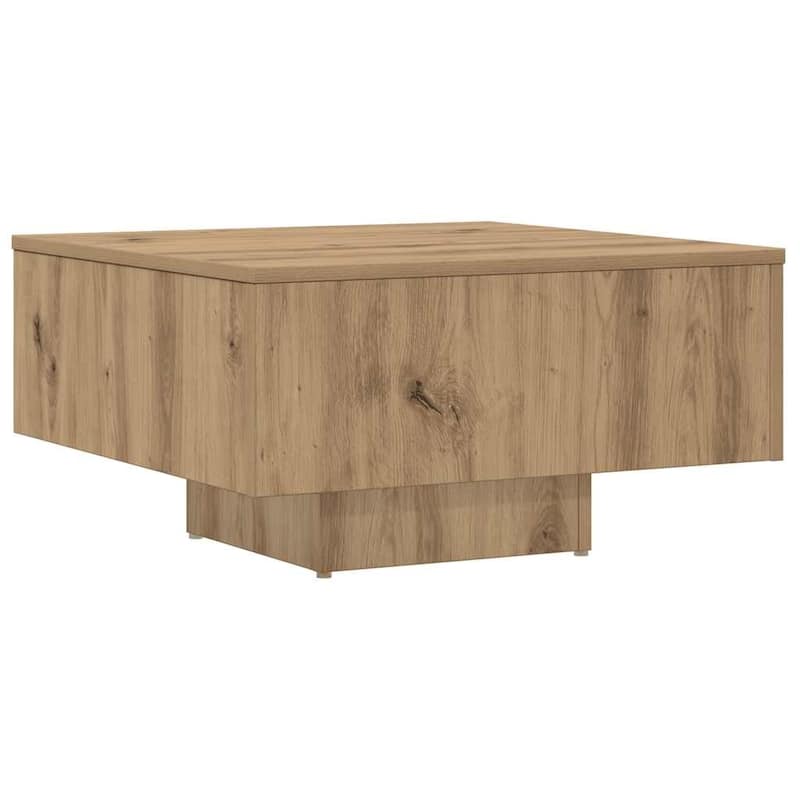 vidaXL Coffee Table Artisan Oak Engineered Wood Regular Coffee Table - 23.6 x 23.6 x 12.4